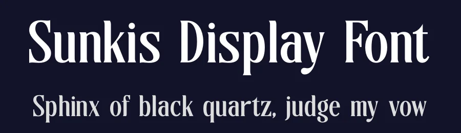 Sunkis Display Font by timelesstype.co — Display Font — thumbnail 2