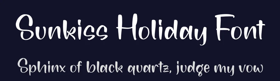 Sunkiss Holiday Font by letterfabric — Display Font — thumbnail 2