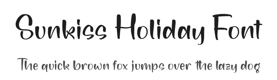 Sunkiss Holiday Font by letterfabric — Display Font
