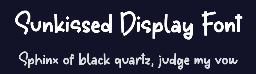 Sunkissed Display Font by letterfabric — Script Handwritten Font — thumbnail 2