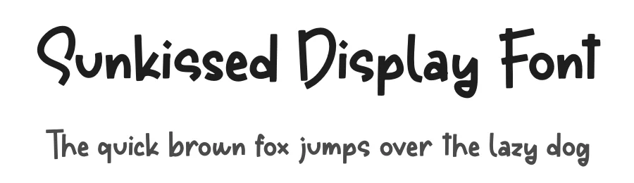 Sunkissed Display Font by letterfabric — Script Handwritten Font