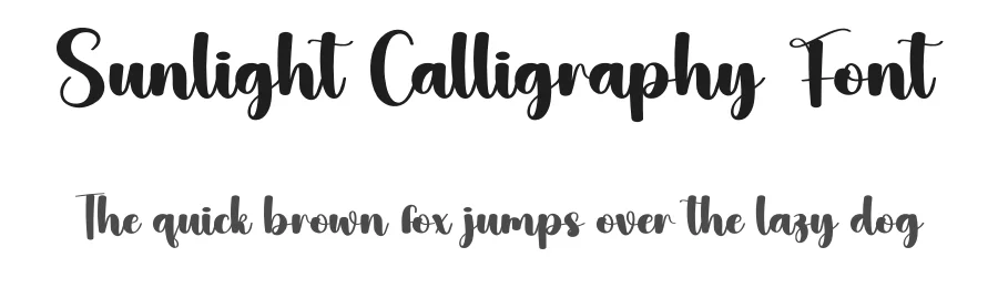 Sunlight Calligraphy Font by andikastudio — Script Handwritten Font