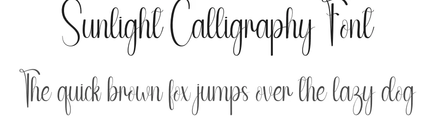 Sunlight Calligraphy Font by andikastudio — Script Handwritten Font