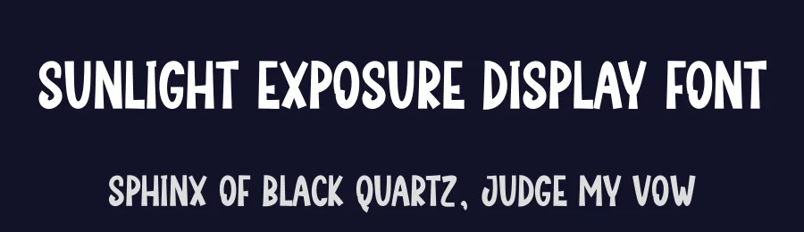 Sunlight Exposure Display Font by creativeletter — Display Font — thumbnail 2