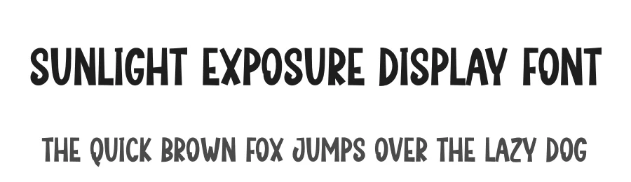 Sunlight Exposure Display Font by creativeletter — Display Font