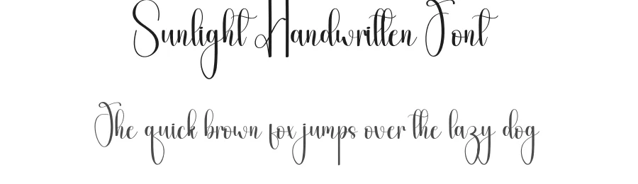 Sunlight Handwritten Font by andikastudio — Script Handwritten Font