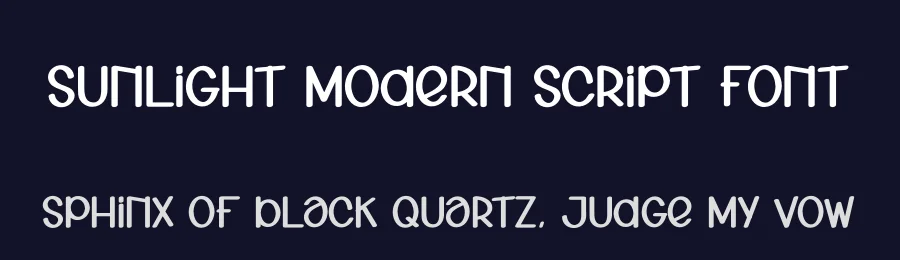 Sunlight Modern Script Font by creativeletter — Display Font — thumbnail 2