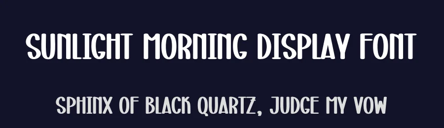 Sunlight Morning Display Font by creativeletter — Display Font — thumbnail 2