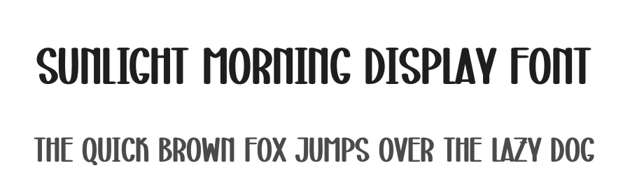 Sunlight Morning Display Font by creativeletter — Display Font