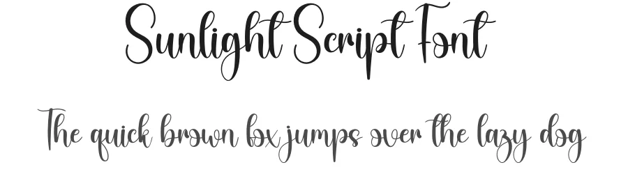Sunlight Script Font by creativeletter — Script Handwritten Font