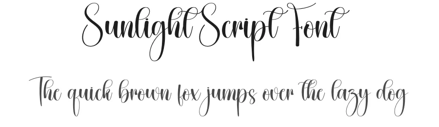 Sunlight Script Font by creativeletter — Script Handwritten Font