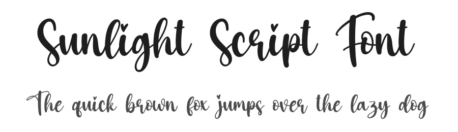 Sunlight Script Font by creativeletter — Script Handwritten Font