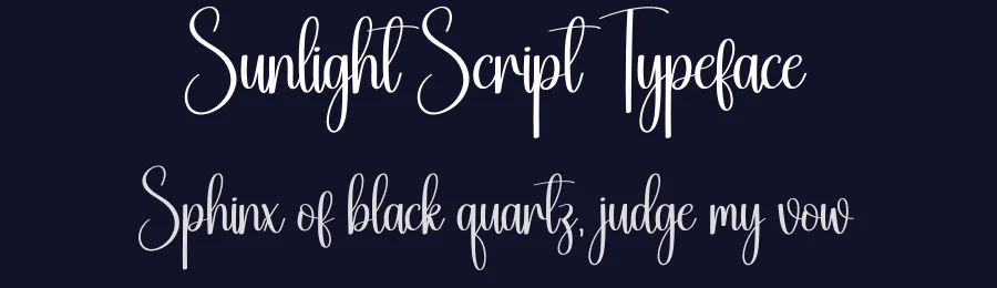 Sunlight Script Typeface by creativeletter — Script Handwritten Font — thumbnail 2