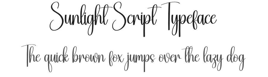 Sunlight Script Typeface by creativeletter — Script Handwritten Font