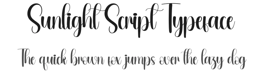 Sunlight Script Typeface by andikastudio — Script Handwritten Font