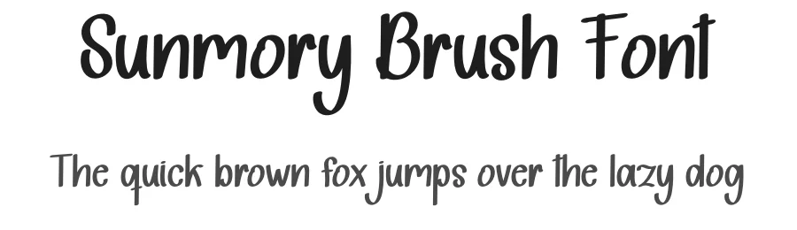 Sunmory Brush Font by andikastudio — Display Font