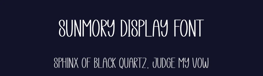 Sunmory Display Font by creativeletter — Display Font — thumbnail 2
