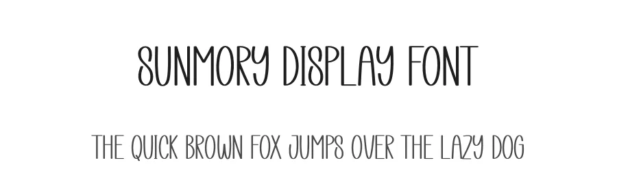 Sunmory Display Font by creativeletter — Display Font