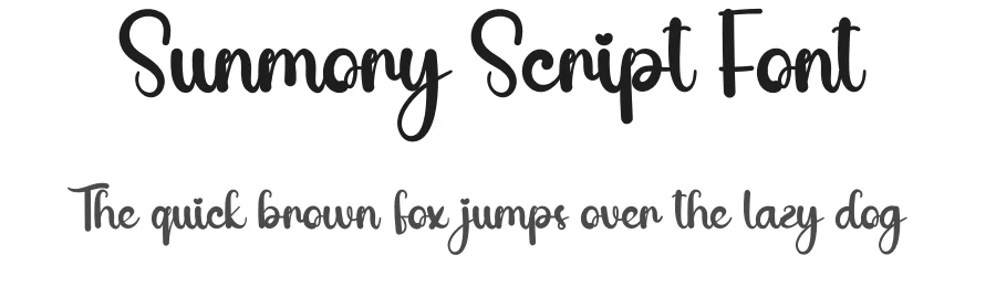 Sunmory Script Font by andikastudio — Script Handwritten Font