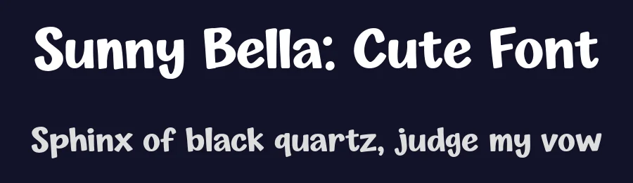 Sunny Bella: Cute Font by letterhanna — Script Handwritten Font — thumbnail 2