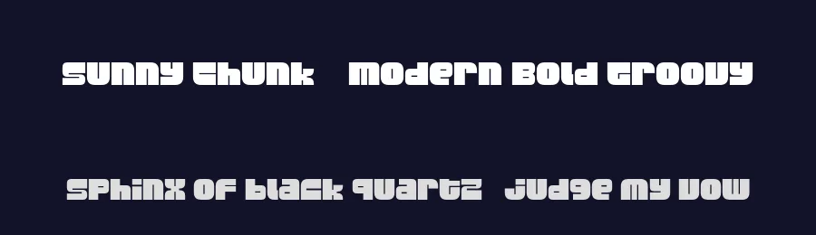 Sunny Chunk – Modern Bold Groovy by pandekastudio — Display Font — thumbnail 2