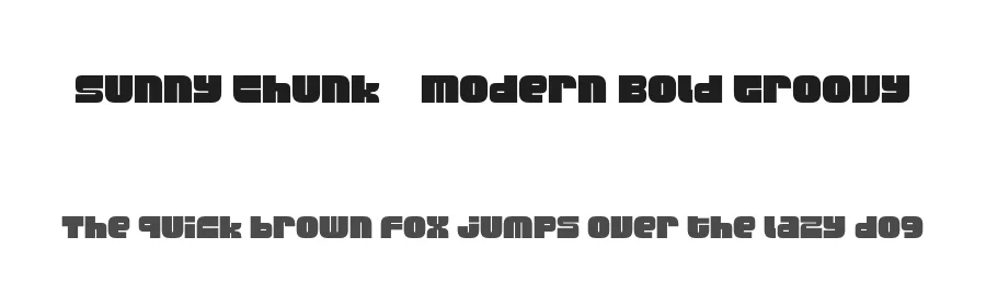 Sunny Chunk – Modern Bold Groovy by pandekastudio — Display Font