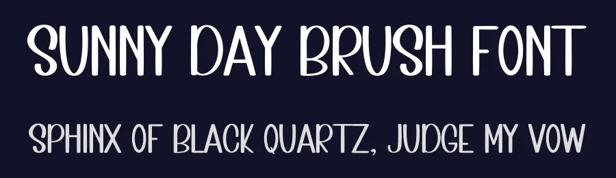 Sunny Day Brush Font by inermediaSTUDIO — Display Font — thumbnail 2