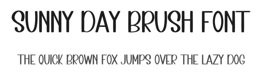 Sunny Day Brush Font by inermediaSTUDIO — Display Font