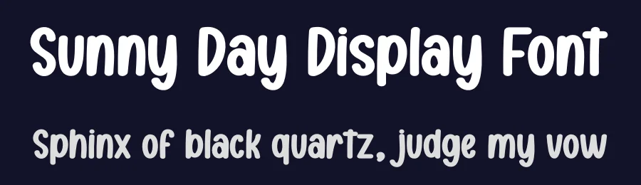 Sunny Day Display Font by creativeletter — Display Font — thumbnail 2