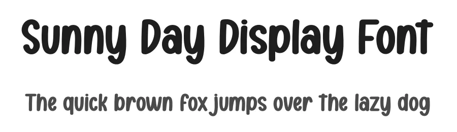 Sunny Day Display Font by creativeletter — Display Font