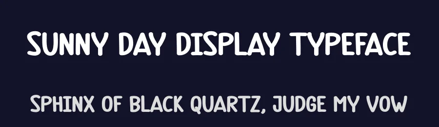 Sunny Day Display Typeface by andikastudio — Display Font — thumbnail 2