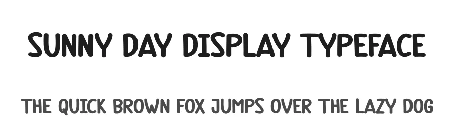 Sunny Day Display Typeface by andikastudio — Display Font