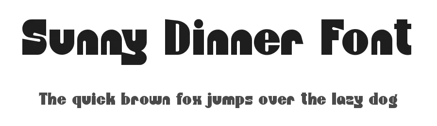 Sunny Dinner Font by Heloyud — Display Font