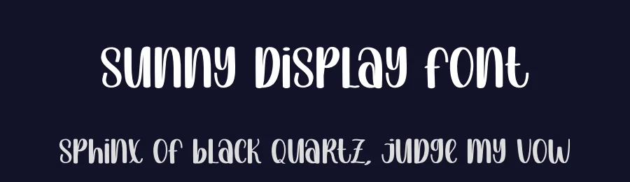 Sunny Display Font by creativeletter — Display Font — thumbnail 2