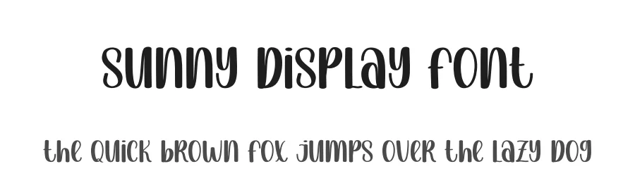 Sunny Display Font by creativeletter — Display Font