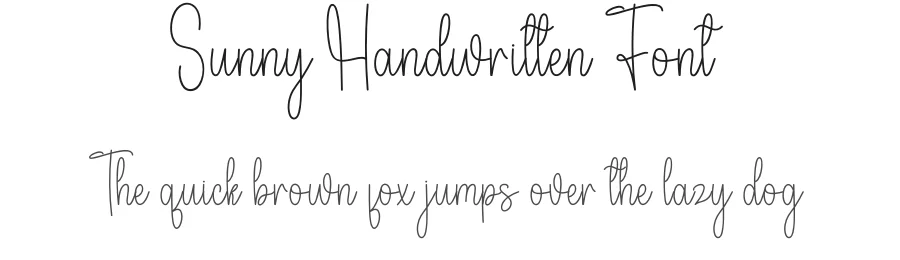 Sunny Handwritten Font by andikastudio — Script Handwritten Font