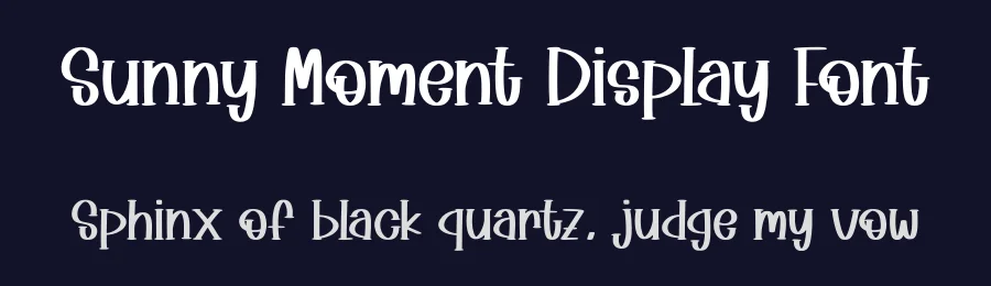 Sunny Moment Display Font by Craftedtype — Decorative Font — thumbnail 2