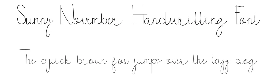 Sunny November Handwritting Font by edricstudio — Script Handwritten Font