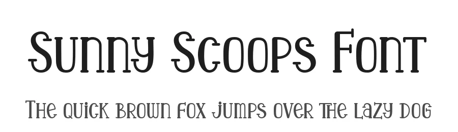 Sunny Scoops Font by AEN Creative Studio — Display Font