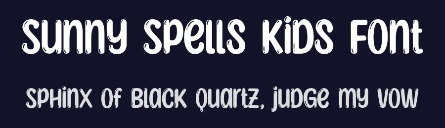 Sunny Spells Kids Font by nhfonts — Decorative Font — thumbnail 2