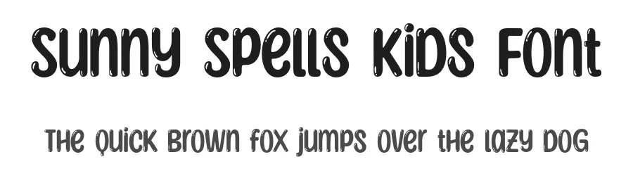 Sunny Spells Kids Font by nhfonts — Decorative Font