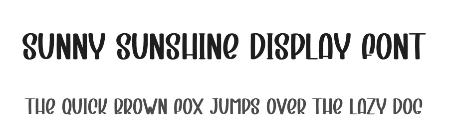Sunny Sunshine Display Font by creativeletter — Display Font