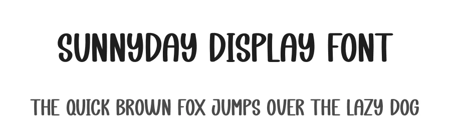 Sunnyday Display Font by creativeletter — Display Font