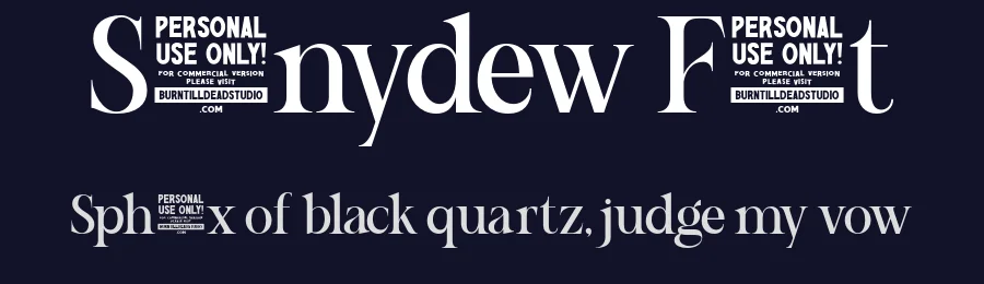 Sunnydew Font by burntilldead — Decorative Font — thumbnail 2