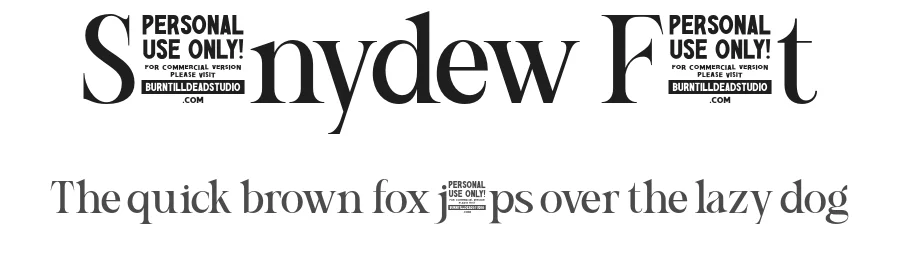 Sunnydew Font by burntilldead — Decorative Font