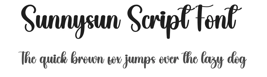 Sunnysun Script Font by creativeletter — Script Handwritten Font