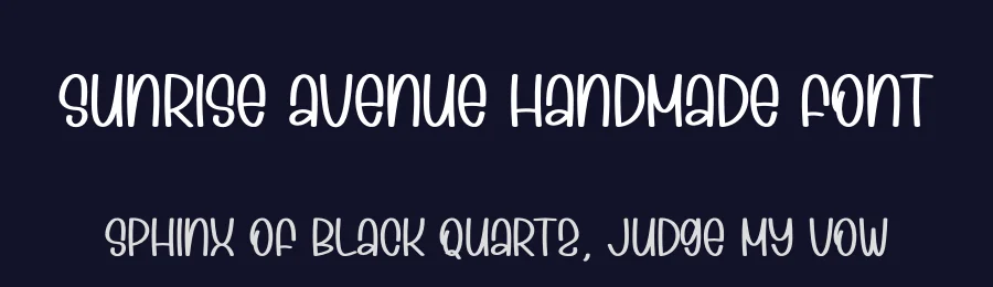 Sunrise Avenue Handmade Font by creativeletter — Display Font — thumbnail 2