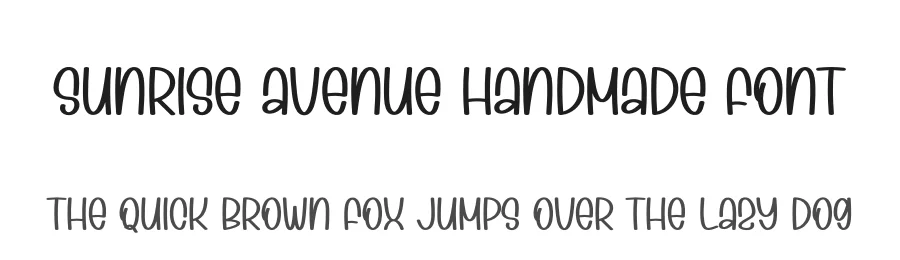 Sunrise Avenue Handmade Font by creativeletter — Display Font