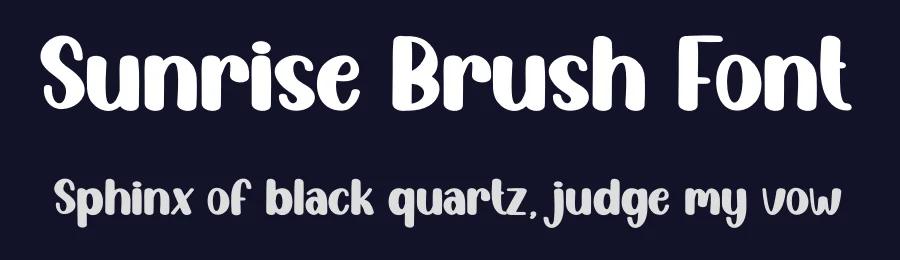 Sunrise Brush Font by creativeletter — Display Font — thumbnail 2