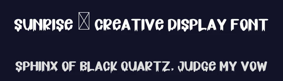 Sunrise – Creative Display Font by freshtypeink — Display Font — thumbnail 2
